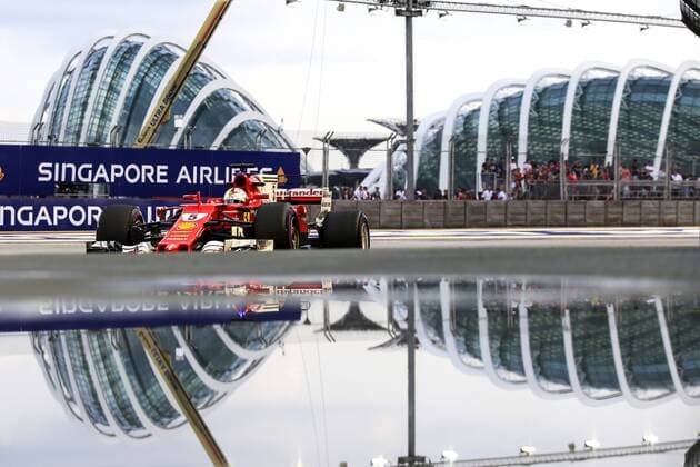 Themen der Woche - SPORT Bilder des Tages - SPORT Motorsports: FIA Formula One World Championship WM Weltmeisterschaft 2017, Grand Prix of Singapore, 5 Sebastian Vettel (GER, Scuderia Ferrari), Singapore Singapore