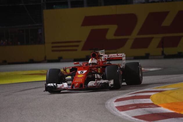 Singapore Grand Prix 14 - 17 September 2017 15.09.2017 - Free Practice 2, Sebastian Vettel (GER) Scuderia Ferrari SF70H 