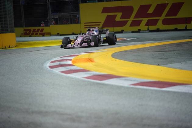 Singapore Grand Prix 14 - 17 September 2017 15.09.2017 - Free Practice 2, Sergio Perez (MEX) Sahara Force India F1 VJM010 
