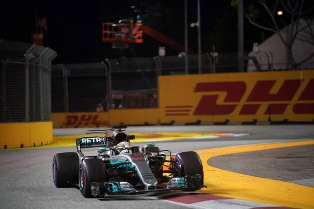 Singapore Grand Prix 14 - 17 September 2017 15.09.2017 - Free Practice 2, Lewis Hamilton (GBR) Mercedes AMG F1 W08 