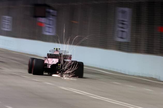 15.09.2017 - Free Practice 2, Esteban Ocon (FRA) Sahara Force India F1 VJM10 Singapore Grand Prix 14 - 17 September 2017 15.09.2017 - Free Practice 2, Esteban Ocon (FRA) Sahara Force India F1 VJM10 