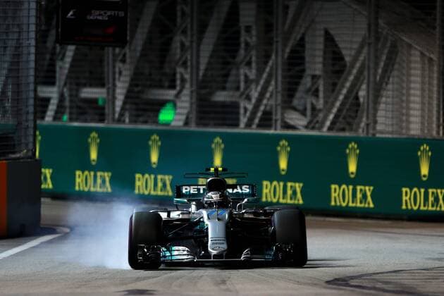 Motorsports: FIA Formula One World Championship WM Weltmeisterschaft 2017, Grand Prix of Singapore, 77 Valtteri Bottas (FIN, Mercedes AMG Petronas F1 Team), Singapore Singapore