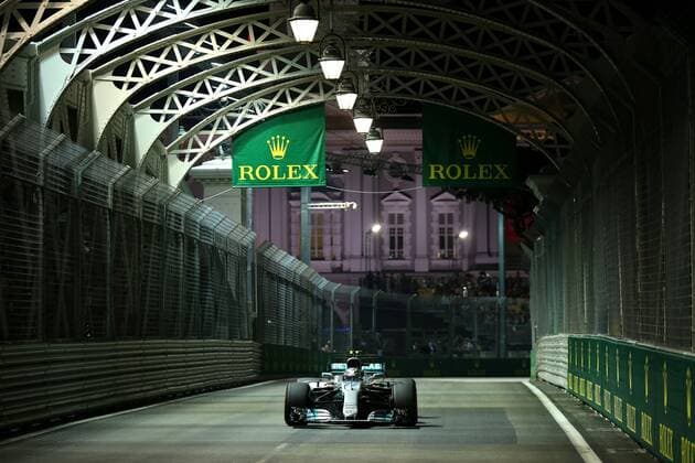 Motorsports: FIA Formula One World Championship WM Weltmeisterschaft 2017, Grand Prix of Singapore, 77 Valtteri Bottas (FIN, Mercedes AMG Petronas F1 Team), Singapore Singapore