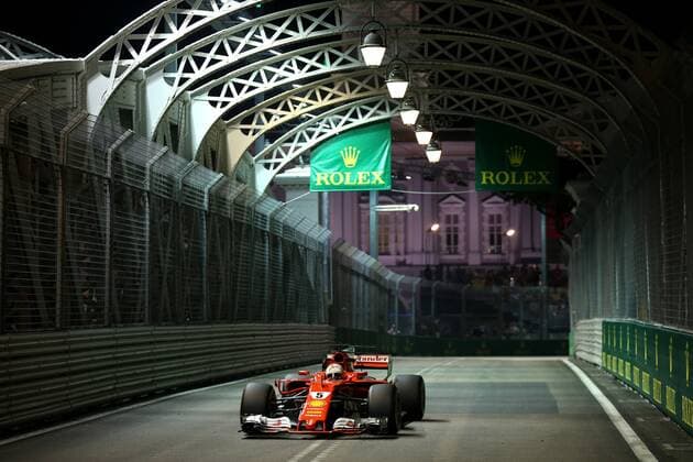 Motorsports: FIA Formula One World Championship WM Weltmeisterschaft 2017, Grand Prix of Singapore, 5 Sebastian Vettel (GER, Scuderia Ferrari), Singapore Singapore