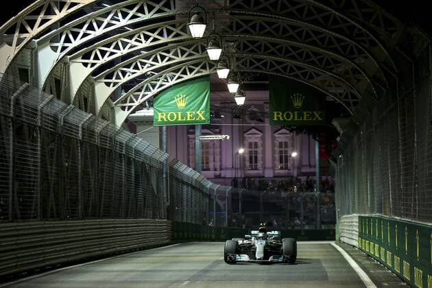 Motorsports: FIA Formula One World Championship WM Weltmeisterschaft 2017, Grand Prix of Singapore, 77 Valtteri Bottas (FIN, Mercedes AMG Petronas F1 Team), Singapore Singapore