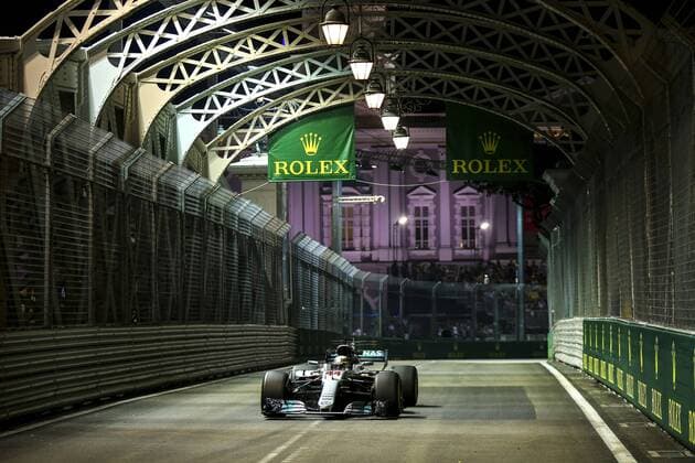 Motorsports: FIA Formula One World Championship WM Weltmeisterschaft 2017, Grand Prix of Singapore, 44 Lewis Hamilton (GBR, Mercedes AMG Petronas F1 Team), Singapore Singapore
