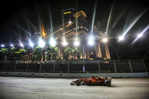 Motorsports: FIA Formula One World Championship WM Weltmeisterschaft 2017, Grand Prix of Singapore, 7 Kimi Raikkonen (FIN, Scuderia Ferrari), Singapore Singapore