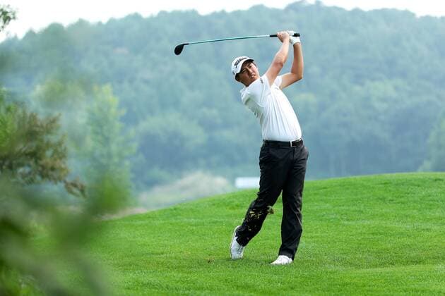 BEIJING, CHINA - SEPTEMBER 15: Kevin Lee of the United States in action during the second round of The Beijing Classic (Golf) as part of China Tour at Beijing Topwin Golf Country Club on September 15, 2017 in Beijing, China.  Copyright: xVCGx CFP111127138347 