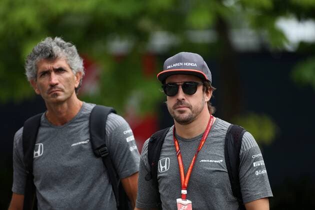 16.09.2017 - Fernando Alonso (ESP) McLaren MCL32 Singapore Grand Prix 14 - 17 September 2017 16.09.2017 - Fernando Alonso (ESP) McLaren MCL32 