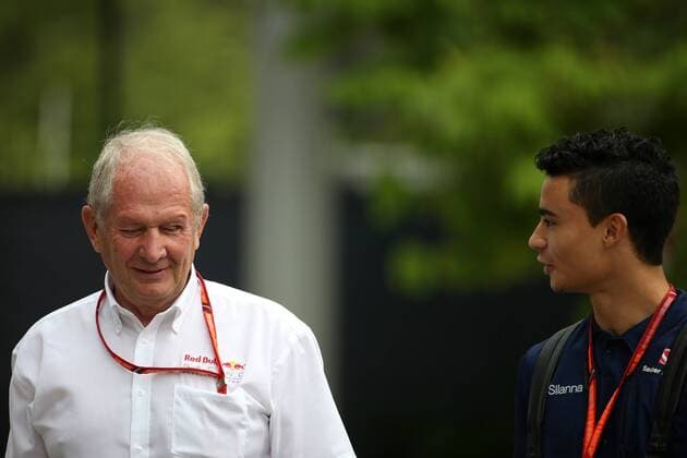 16.09.2017 - Helmut Marko (AUT), Red Bull Racing, Red Bull Advisor and Pascal Wehrlein (GER) Sauber C36 Singapore Grand Prix 14 - 17 September 2017 16.09.2017 - Helmut Marko (AUT), Red Bull Racing, Red Bull Advisor and Pascal Wehrlein (GER) Sauber C36 