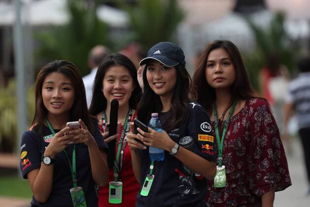 Singapore Grand Prix 14 - 17 September 2017 16.09.2017 - Fans 
