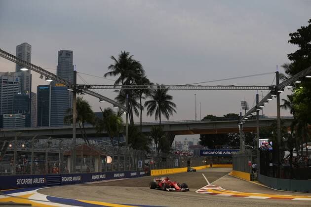 16.09.2017 - Free Practice 3, Kimi Raikkonen (FIN) Scuderia Ferrari SF70H Singapore Grand Prix 14 - 17 September 2017 16.09.2017 - Free Practice 3, Kimi Raikkonen (FIN) Scuderia Ferrari SF70H 