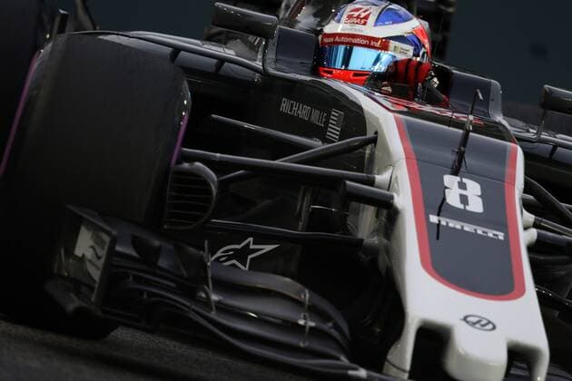 16.09.2017 - Free Practice 3, Romain Grosjean (FRA) Haas F1 Team VF-17 Singapore Grand Prix 14 - 17 September 2017 16.09.2017 - Free Practice 3, Romain Grosjean (FRA) Haas F1 Team VF-17 