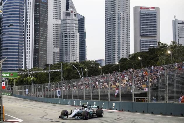 Motorsports: FIA Formula One World Championship WM Weltmeisterschaft 2017, Grand Prix of Singapore, 77 Valtteri Bottas (FIN, Mercedes AMG Petronas F1 Team), Singapore Singapore