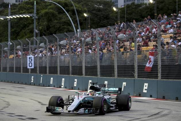 Motorsports: FIA Formula One World Championship WM Weltmeisterschaft 2017, Grand Prix of Singapore, 44 Lewis Hamilton (GBR, Mercedes AMG Petronas F1 Team), Singapore Singapore