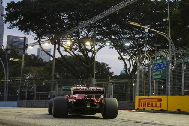 Motorsports: FIA Formula One World Championship WM Weltmeisterschaft 2017, Grand Prix of Singapore, 7 Kimi Raikkonen (FIN, Scuderia Ferrari), Singapore Singapore
