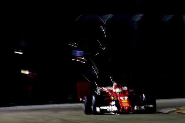 Motorsports: FIA Formula One World Championship WM Weltmeisterschaft 2017, Grand Prix of Singapore, 5 Sebastian Vettel (GER, Scuderia Ferrari), Singapore Singapore