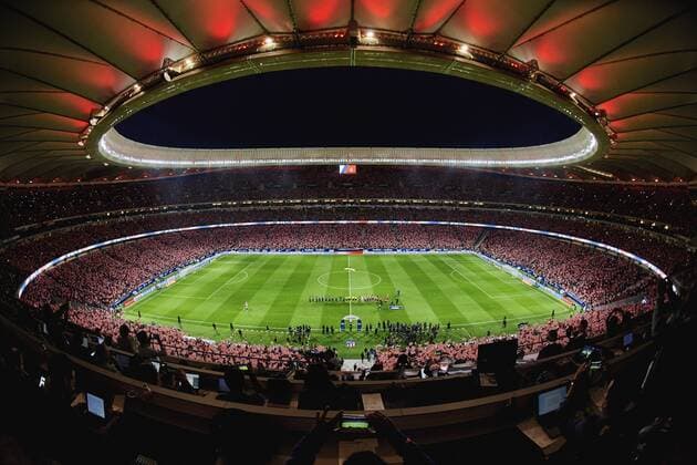 Bilder des Tages - SPORT Fußball, Atletico Madrid - FC Malaga Partido de Liga entre el Atletico y el Malaga en el Wanda Metropolitano. Spanish League match between Atletico and Malaga at Wanda Metropolitano stadium. 
