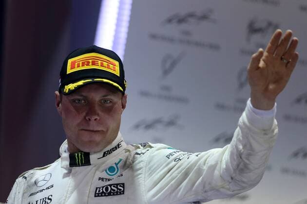 17.09.2017 - Race, 3rd place Valtteri Bottas (FIN) Mercedes AMG F1 W08 Singapore Grand Prix 14 - 17 September 2017 17.09.2017 - Race, 3rd place Valtteri Bottas (FIN) Mercedes AMG F1 W08 