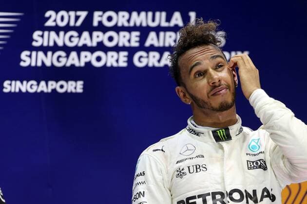 17.09.2017 - Race, Lewis Hamilton (GBR) Mercedes AMG F1 W08 race winner Singapore Grand Prix 14 - 17 September 2017 17.09.2017 - Race, Lewis Hamilton (GBR) Mercedes AMG F1 W08 race winner 