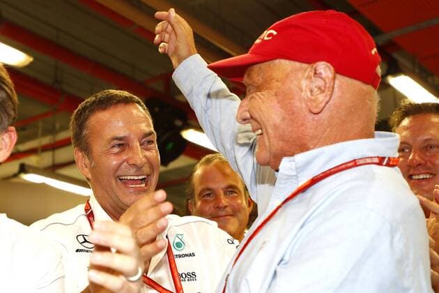Motorsports: FIA Formula One World Championship WM Weltmeisterschaft 2017, Grand Prix of Singapore, Bodo Uebber, Niki Lauda (AUT, Mercedes AMG Petronas Formula One Team), Singapore Singapore