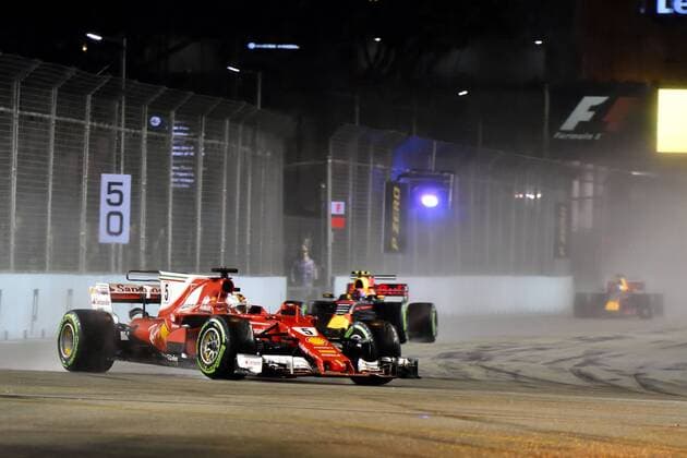 Motorsports: FIA Formula One World Championship WM Weltmeisterschaft 2017, Grand Prix of Singapore, 5 Sebastian Vettel (GER, Scuderia Ferrari), Singapore Singapore