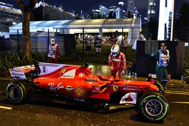 Motorsports: FIA Formula One World Championship WM Weltmeisterschaft 2017, Grand Prix of Singapore, 5 Sebastian Vettel (GER, Scuderia Ferrari), Singapore Singapore