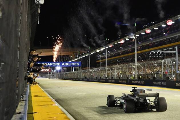 Motorsports: FIA Formula One World Championship WM Weltmeisterschaft 2017, Grand Prix of Singapore, 44 Lewis Hamilton (GBR, Mercedes AMG Petronas F1 Team), Singapore Singapore