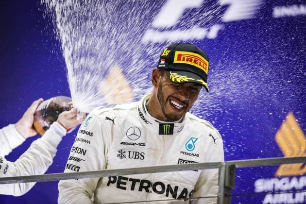 Motorsports: FIA Formula One World Championship WM Weltmeisterschaft 2017, Grand Prix of Singapore, 44 Lewis Hamilton (GBR, Mercedes AMG Petronas F1 Team), Singapore Singapore
