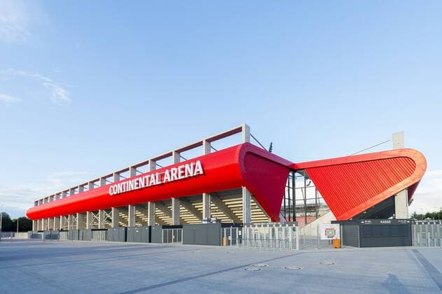 Football 2 League Season 2017 2018 6 Matchday SSV Jahn Regensburg SG Dynamo Dresden Sunday 17 09 2017 Continental Arena Regensburg exterior view of Stadium RM001