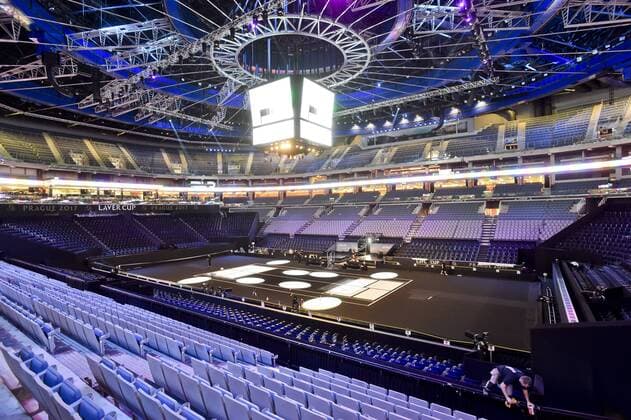 The first Laver Cup will be held in Europe, at the O2 arena (pictured) Prague from September 22-24, 2017. The location will rotate between Europe and the rest of the world cities each year. The Laver Cup was created to honour the greatest player of the twentieth century, Rod Laver. The O2 arena in Prague, Czech Republic, September 19, 2017. (CTKxPhoto MichalxKrumphanzl) CTKPhotoP201709190825801  VIS 001