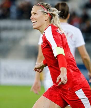 19 09 2017 Tissot Arena Biel Switzerland Season 2017 2018 Women World Cup Qualification Switzerland Poland goal celebration Lara Dickenmann Switzerland