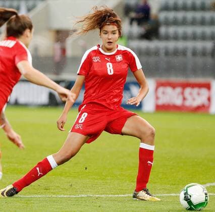 19 09 2017 Tissot Arena Biel Switzerland Season 2017 2018 Women World Cup Qualification Switzerland Poland Cinzia Zehnder Switzerland