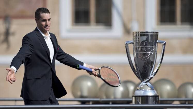 Tennis player JOHN ISNER during the parade of Laver Cup players at an official welcome ceremony in Prague, Czech Republic, September 20, 2017. (CTKxPhoto MichalxKamaryt) CTKPhotoP201709200661301  kmt 15
