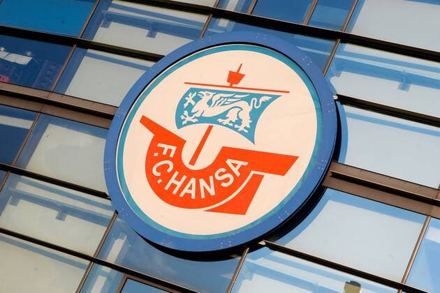 Rostock Zwickau Soccer 3 League Rostock 19 09 2017 Ostseestadion Soccer 3 League 9 Gameday FC Hansa Rostock FSV Zwickau 1 1 1 1 In the Image Hansa Rostock Emblem am Ostseestadion