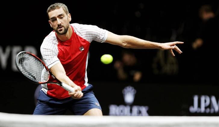 TENNIS - Laver Cup 2017 PRAGUE,CZECH REPUBLIC,22.SEP.17 - TENNIS - Laver Cup, Team Europe vs Team World. Image shows Marin Cilic (CRO). GEPAxpictures xMatthiasxHauer