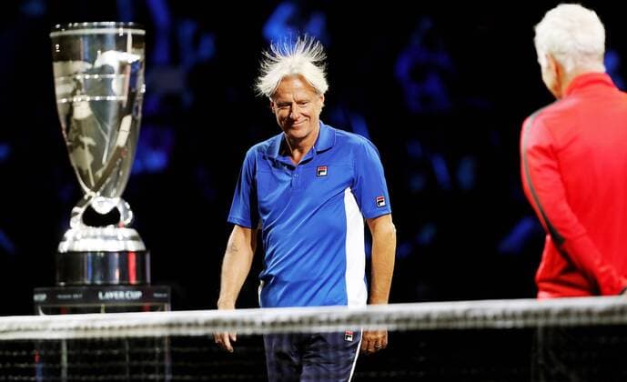 TENNIS - Laver Cup 2017 PRAGUE,CZECH REPUBLIC,22.SEP.17 - TENNIS - Laver Cup, Team Europe vs Team World. Image shows Bjoern Borg (SWE). GEPAxpictures xMatthiasxHauer