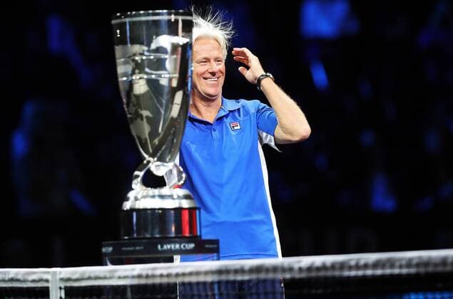 TENNIS - Laver Cup 2017 PRAGUE,CZECH REPUBLIC,22.SEP.17 - TENNIS - Laver Cup, Team Europe vs Team World. Image shows Bjoern Borg (SWE). GEPAxpictures xMatthiasxHauer