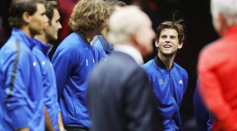 TENNIS - Laver Cup 2017 PRAGUE,CZECH REPUBLIC,22.SEP.17 - TENNIS - Laver Cup, Team Europe vs Team World. Image shows Dominic Thiem (AUT). GEPAxpictures xMatthiasxHauer