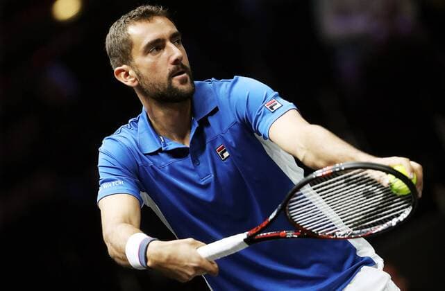 TENNIS - Laver Cup 2017 PRAGUE,CZECH REPUBLIC,22.SEP.17 - TENNIS - Laver Cup, Team Europe vs Team World. Image shows Marin Cilic (CRO). GEPAxpictures xMatthiasxHauer