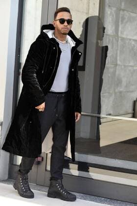 Woman.s Fashion Week spring_summer. 2018 Giorgio Armani Arrivals - in the picture: Lewis Hamilton  Copyright: xSimonaxChiocciax xIPAx xFotosickix