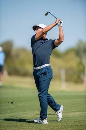 Thorbjorn Olesen plays his second shot during day 2 of the European Tour - Portugal Masters 2017 at Dom Pedro Victoria Golf Course, Vilamoura, Portugal on 22 September 2017. Copyright: xMatthewxBuchanx 16770066