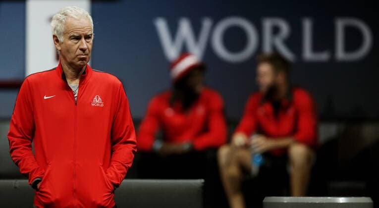 TENNIS - Laver Cup 2017 PRAGUE,CZECH REPUBLIC,23.SEP.17 - TENNIS - Laver Cup, Team Europe vs Team World. Image shows John McEnroe (USA). GEPAxpictures xMatthiasxHauer