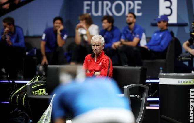 TENNIS - Laver Cup 2017 PRAGUE,CZECH REPUBLIC,23.SEP.17 - TENNIS - Laver Cup, Team Europe vs Team World. Image shows John McEnroe (USA). GEPAxpictures xMatthiasxHauer