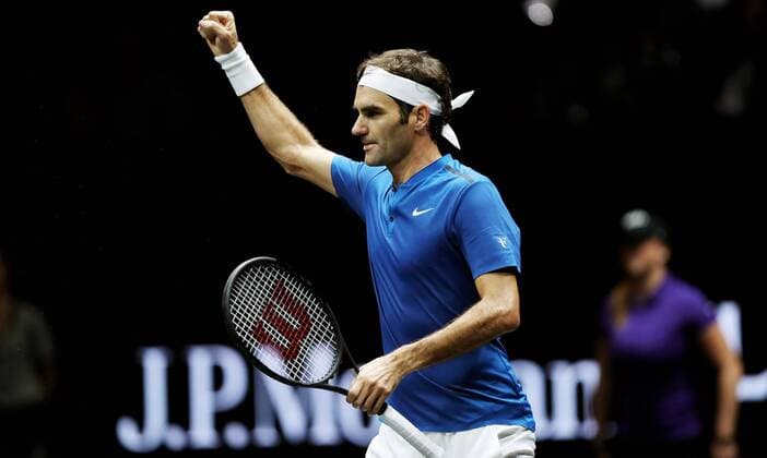 TENNIS - Laver Cup 2017 PRAGUE,CZECH REPUBLIC,23.SEP.17 - TENNIS - Laver Cup, Team Europe vs Team World. Image shows Roger Federer (SUI). GEPAxpictures xMatthiasxHauer