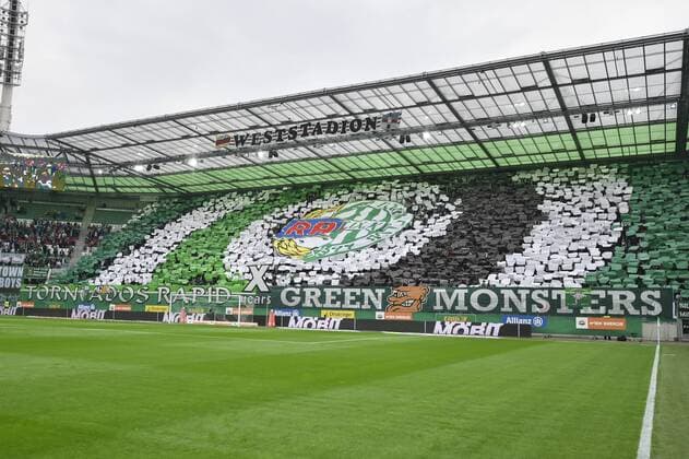SOCCER - BL, Rapid vs WAC VIENNA,AUSTRIA,23.SEP.17 - SOCCER - tipico Bundesliga, SK Rapid Wien vs WAC Wolfsberg. Image shows an overview of the stadion. Keywords: Wien Energie. GEPAxpictures xM.xHoermandinger
