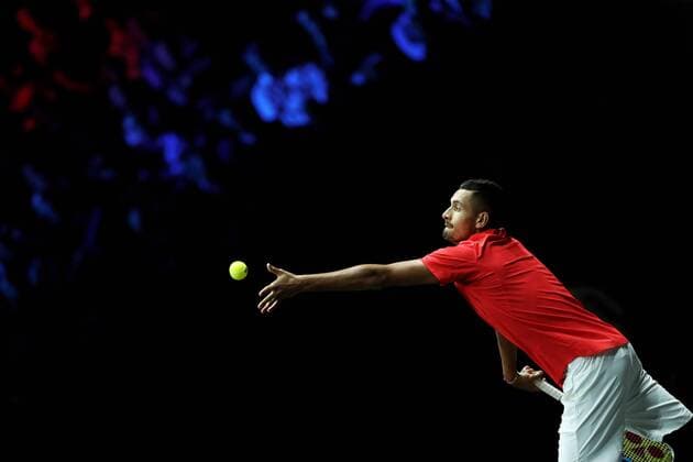 TENNIS - Laver Cup 2017 PRAGUE,CZECH REPUBLIC,23.SEP.17 - TENNIS - Laver Cup, Team Europe vs Team World. Image shows Nick Kyrgios (AUS). GEPAxpictures xMatthiasxHauer