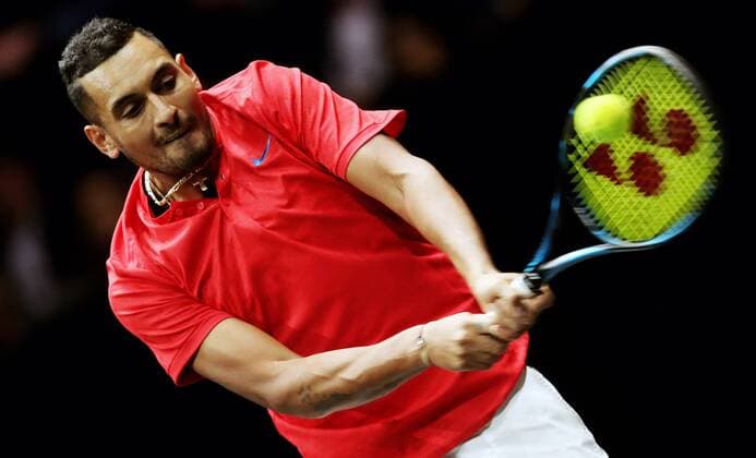 TENNIS - Laver Cup 2017 PRAGUE,CZECH REPUBLIC,23.SEP.17 - TENNIS - Laver Cup, Team Europe vs Team World. Image shows Nick Kyrgios (AUS). GEPAxpictures xMatthiasxHauer