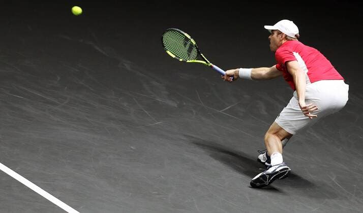 TENNIS - Laver Cup 2017 PRAGUE,CZECH REPUBLIC,24.SEP.17 - TENNIS - Laver Cup, Team Europe vs Team World. Image shows Sam Querrey (USA). GEPAxpictures xMatthiasxHauer