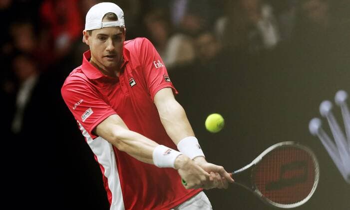 TENNIS - Laver Cup 2017 PRAGUE,CZECH REPUBLIC,24.SEP.17 - TENNIS - Laver Cup, Team Europe vs Team World. Image shows John Isner (USA). GEPAxpictures xMatthiasxHauer